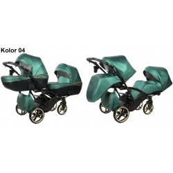 Wózek bliźniaczy typu tandem YUKON GT DUO fotelik